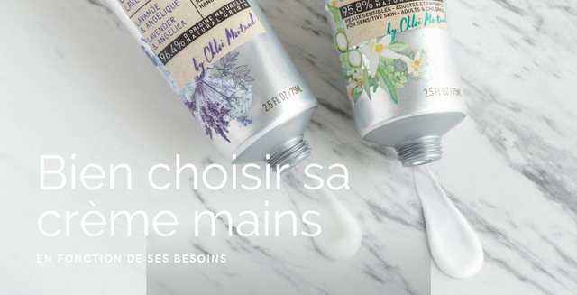 Les ingrédients à choisir pour une crème hydratante mains adaptée à vos besoins. Mademoiselle Provence vous présentes ses différentes formules naturelles