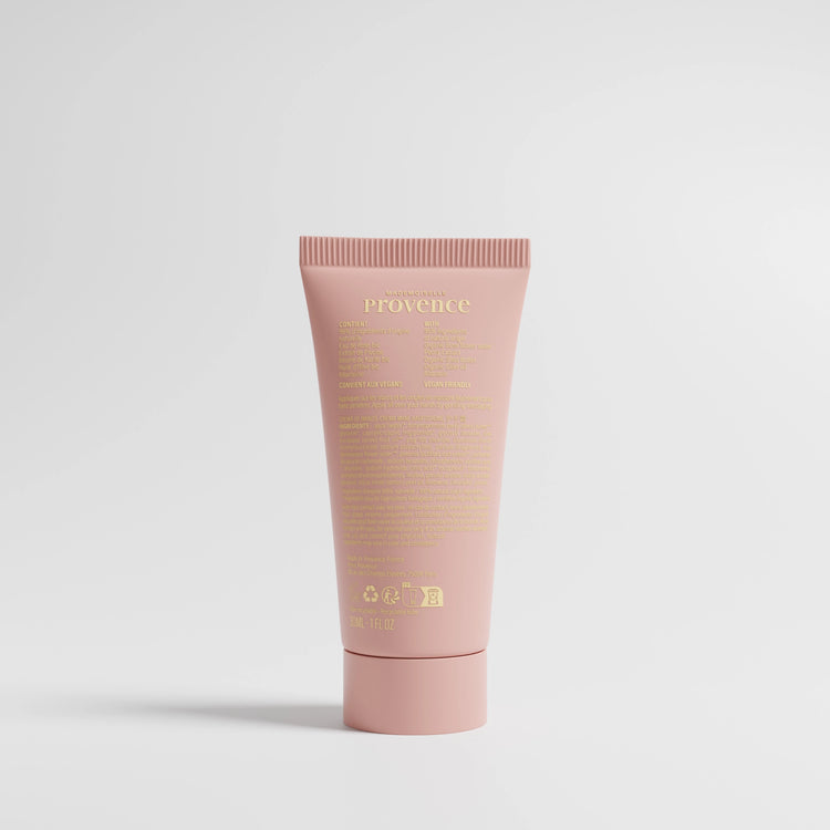 Dos de pack crème mains Mademoiselle Provence Rose et Pivoine.