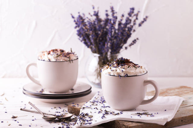 Chocolat chaud à la lavande