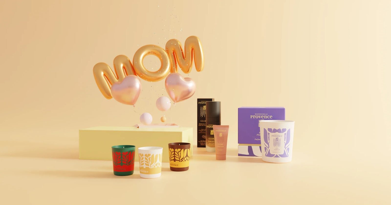 Nos offres fête des mères sur nos bougies et soins visage bio mademoiselle provence