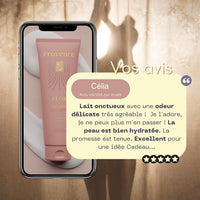 Lait hydratant corps à la rose et à la pivoine de Mademoiselle Provence. les avis sont excellent sur ce lait corps très doux et onctueux. 