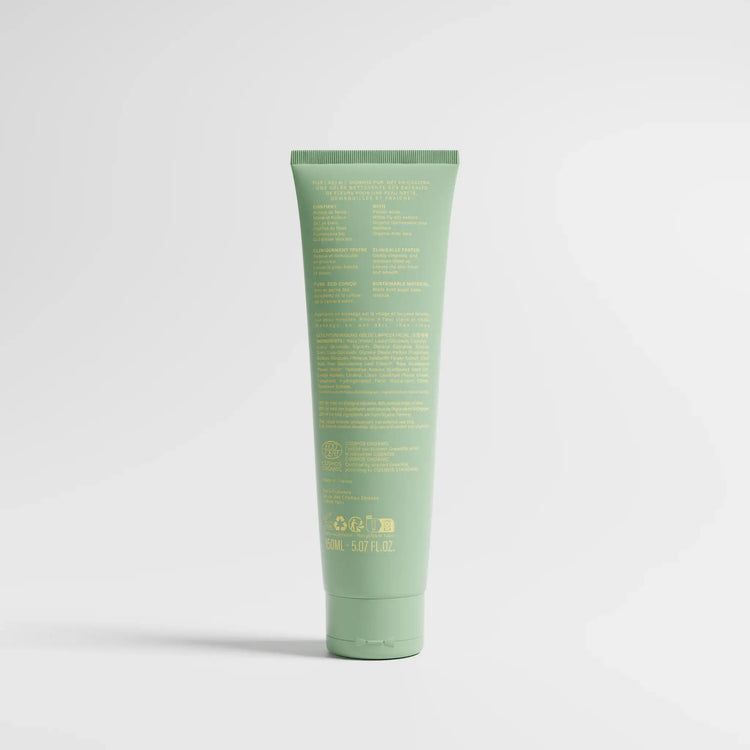 Gelée Nettoyante Pur de Mademoiselle Provence aux acides de fleur et lys blanc. dos de pack